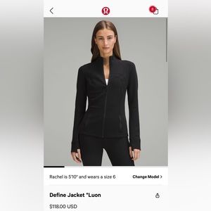 Lululemon Luon Define Jacket